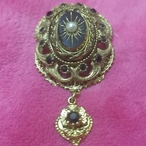 Vintage Mourning Broch